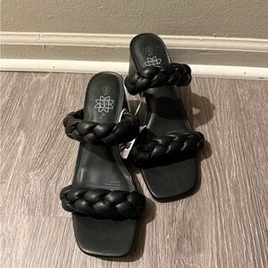 Serra Black Braided Women's Sandals